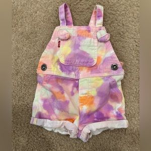 three month old Levi overalls